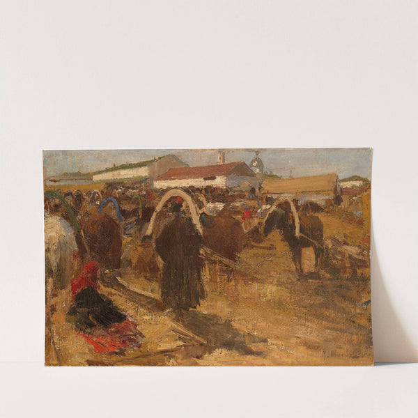 Market Place in Nizhny Novgorod by Mikhail Filippovich Ivanov