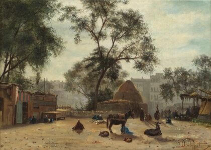 Market scene at Choubra, Cairo