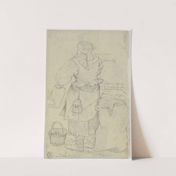 Market Woman with a Basket of Eggs by Roelant Savery