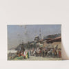 Marketplace On The Bosporus, Constantinople And The New Mosque Beyond (1871) by Alberto Pasini