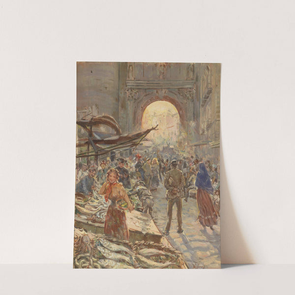 Markt bei der Porta Capuana by Vincenzo Migliaro