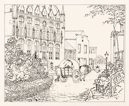 Markt en stadhuis te Veere
