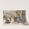 Markt in Concarneau (1912) by Johann Nepomuk Geller