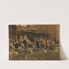 Marktmotiv auf der Haide by Johann Nepomuk Geller