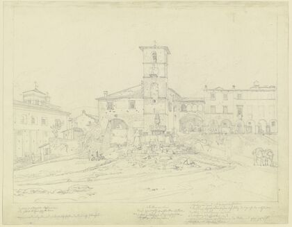 Marktplatz von Civita Ducale in den Abruzzen