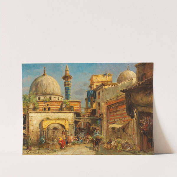 Marktstraße in Damaskus (1911) by Carl Wuttke