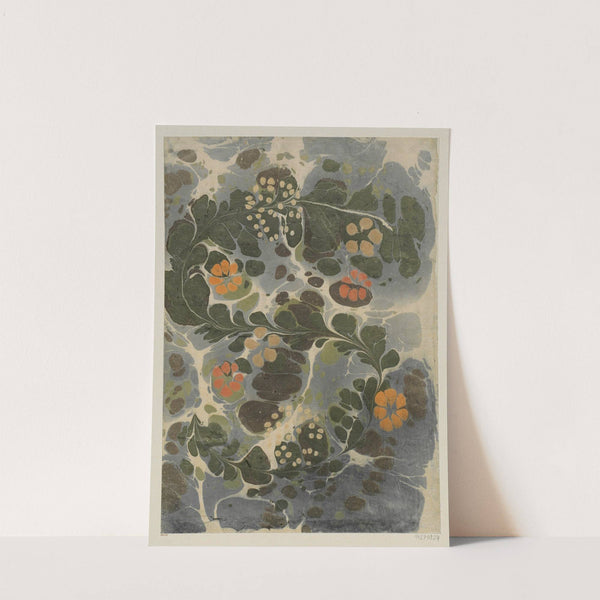 Marmorpapier (mit Blüten) (1899) by Anna Plate