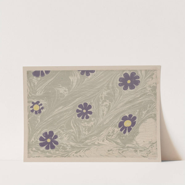 Marmorpapier (mit Blütenmotiven) (1890) by Anker Kyster
