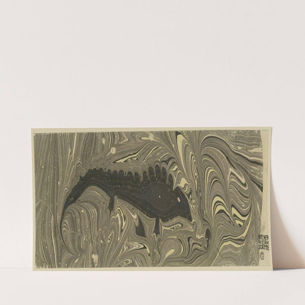 Marmorpapier (mit Reptilmotiv) (1904 - 1907) by Carl Beitel