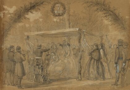 Marriage at the camp of the 7th N.J.V. Army of the Potomac, Va