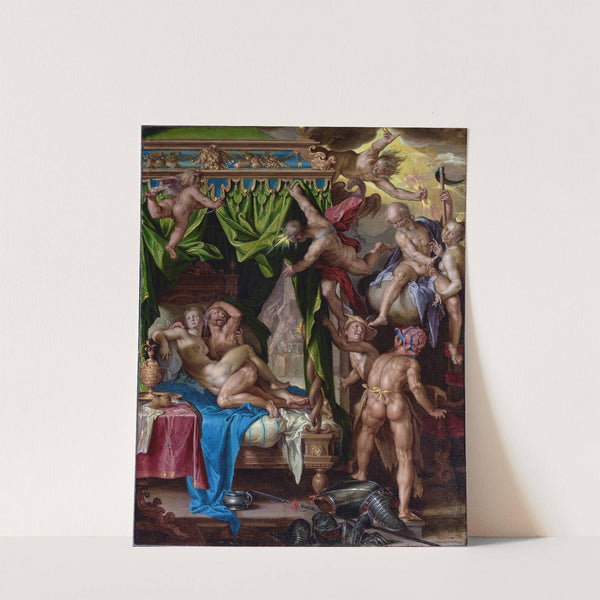 Mars and Venus Surprised By Vulcan by Joachim Wtewael