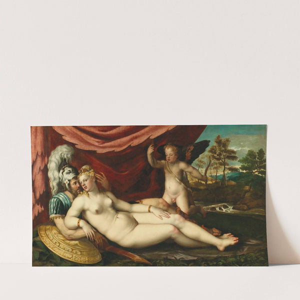 Mars and Venus with Cupid by Battista dell’Angolo del Moro