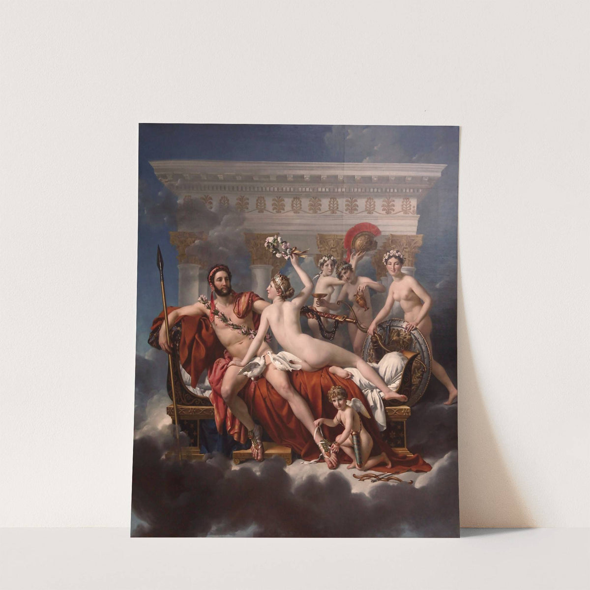 Mars Being Disarmed By Venus by Jacques Louis David
