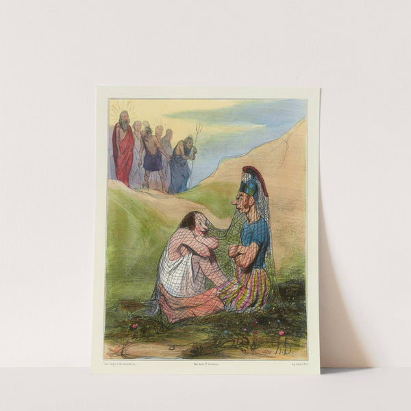 Mars et Vénus (1833) by Honoré Daumier