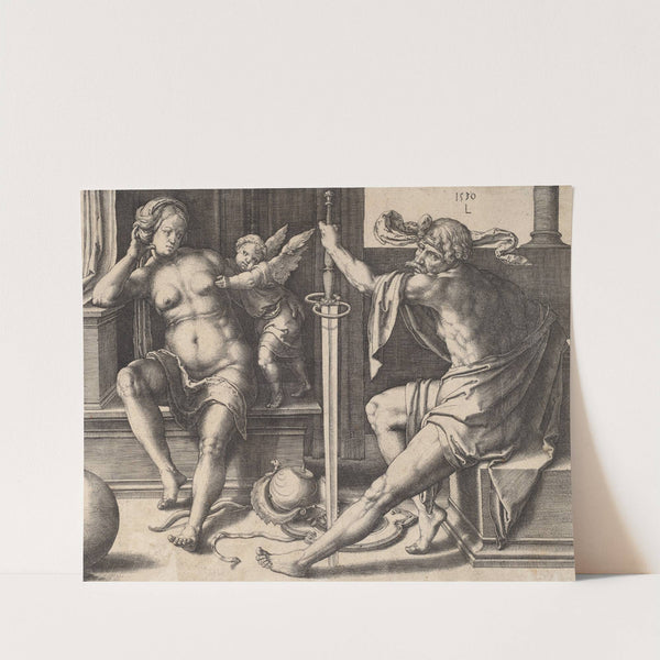 Mars, Venus, and Cupid by Lucas Van Leyden