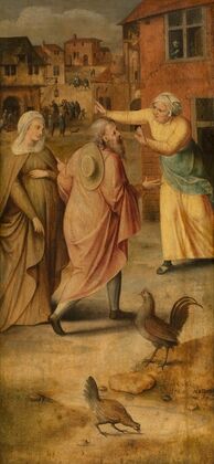 Mary and Joseph Find no Lodgings in Bethlehem