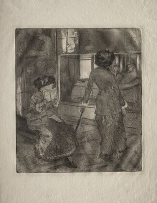 Mary Cassatt at the Louvre; The Etruscan Gallery (1879–80)
