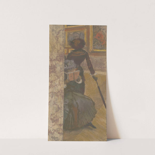 Mary Cassatt at the Louvre; The Paintings Gallery (1885) by Edgar Degas