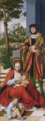 Mary Cleophas and Alphaeus (with the features of Frederick the Wise) with two of their sons