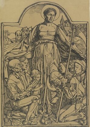 Mary in the mantle of mercy