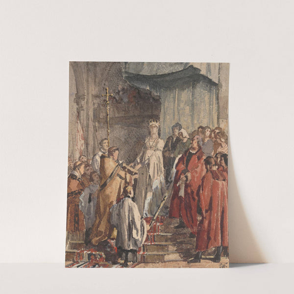 Mary of Burgundy Swears to Respect the City’s Privileges in 1477 (1877) by Emile Charles Wauters