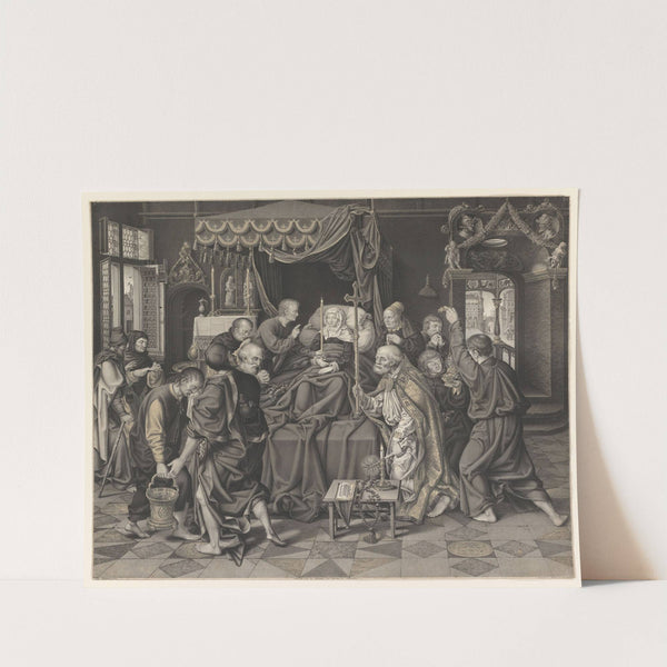 Mary on her deathbed surrounded by apostles (1823) by Johann Nepomuk Strixner