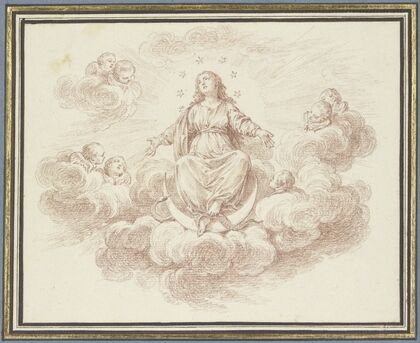 Mary on the crescent moon