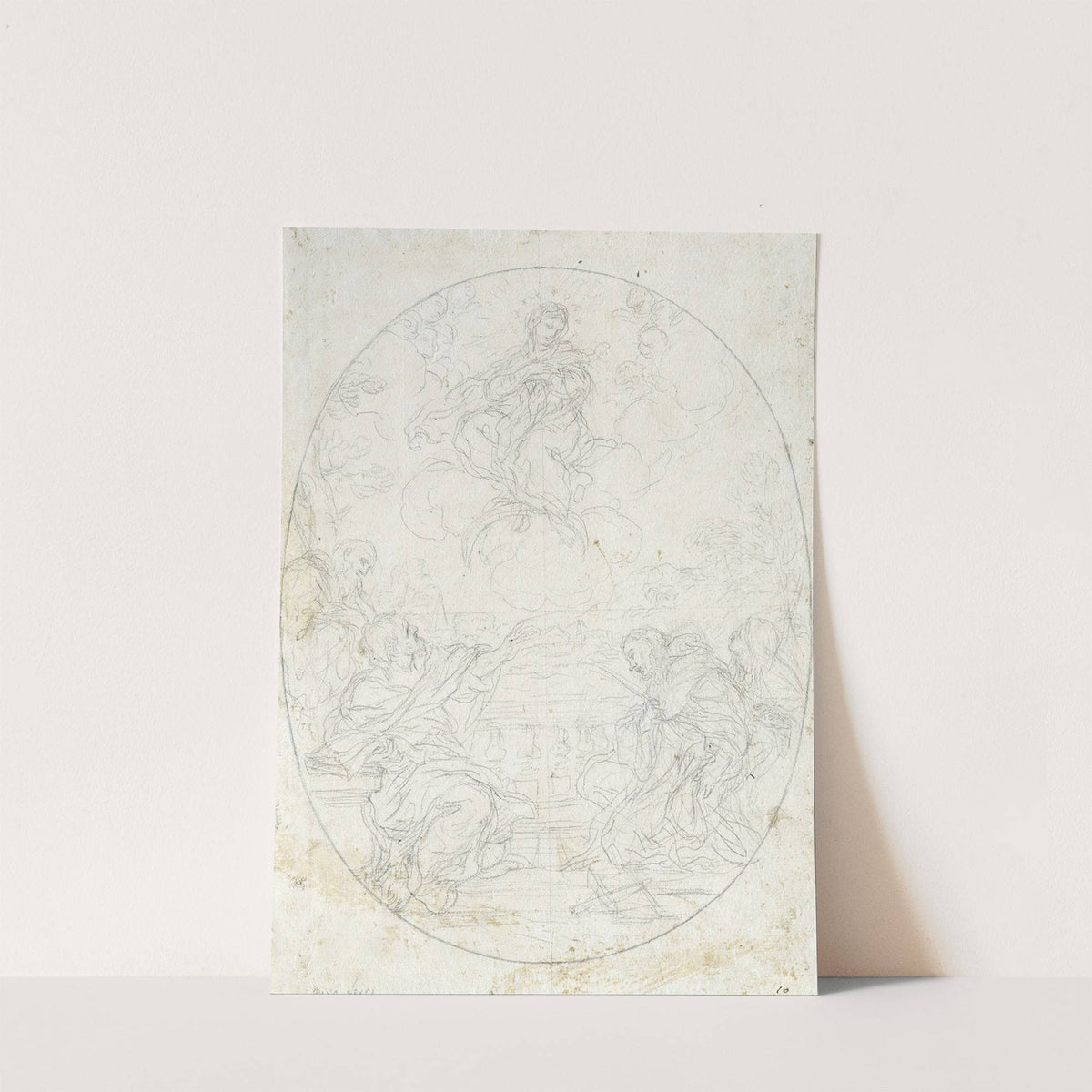 Mary the Immaculate Appears to Four Saints by Ciro Ferri