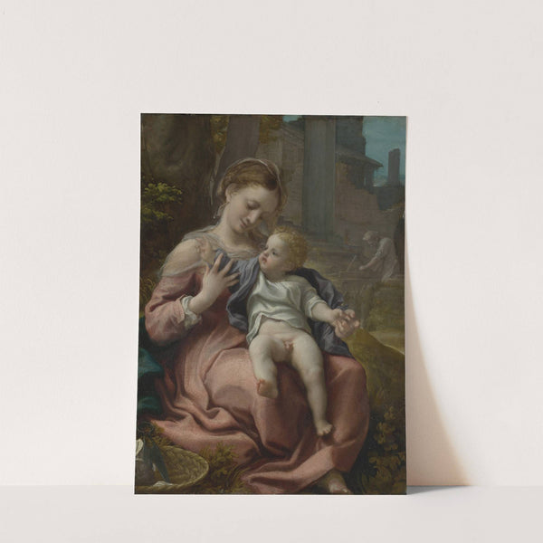 Mary with basket by Correggio