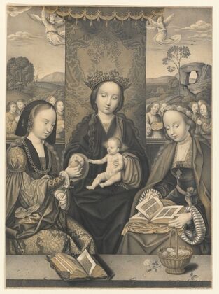 Mary with child and two female saints (1823)