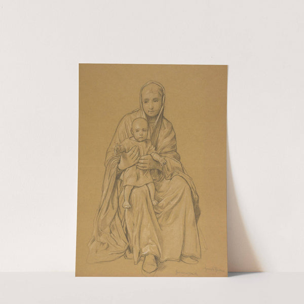 Mary with Jesus on Her Lap (1906 - 1908) by Hans Thoma