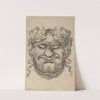 Mask of Bacchus with a Wreath of Grape Leaves and Ribbon (1635–1645) by François Chauveau