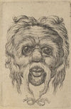 Mask with a Long Mustache Tied with a Ribbon Beneath the Chin (1635–1645)