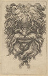 Mask with Curly Hair, a Long Mustache and a Loosely Twisted Beard (1635–1645)