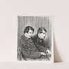 Masks and faces; Gentlemen of paper, 1. Edmond and Jules de Goncourt (1853) by Paul Gavarni