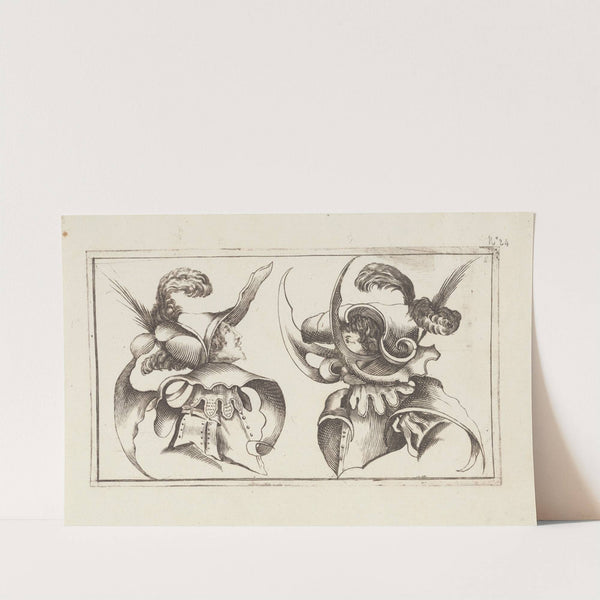 Masks and hats Pl.03 by Agostino Mitelli