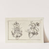 Masks and hats Pl.06 by Agostino Mitelli