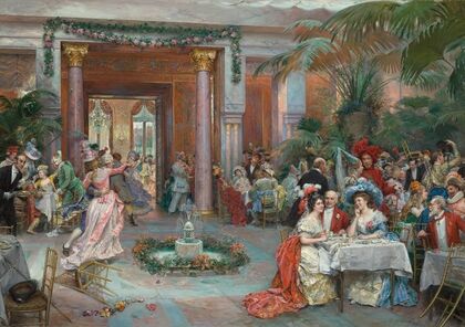 Masquerade Ball at the Ritz Hotel, Paris (1909)