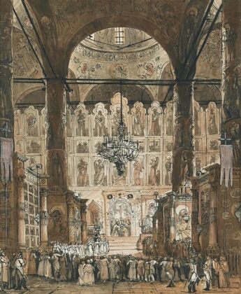 Mass At The Uspensky Cathedral