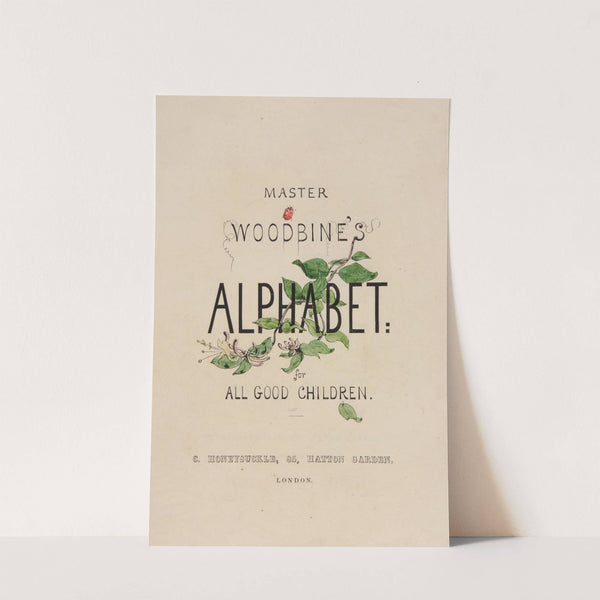 Master Woodbine's alphabet for all good children Pl.01 by William James Linton