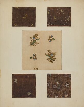 Materials from Patchwork Bedspread