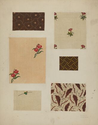 Materials from Patchwork Bedspread