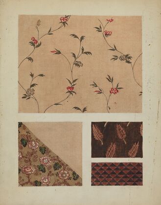 Materials from Patchwork Bedspread
