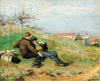 Mathias Schif And Camille Martin Sitting In The Countryside