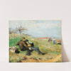 Mathias Schif And Camille Martin Sitting In The Countryside by Émile Friant