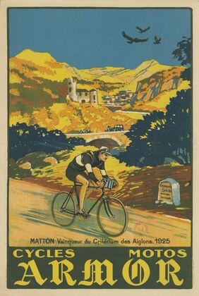 Matton, vainqueur du Critérium des Aiglons 1925. Cycles, motos Armor (1926)