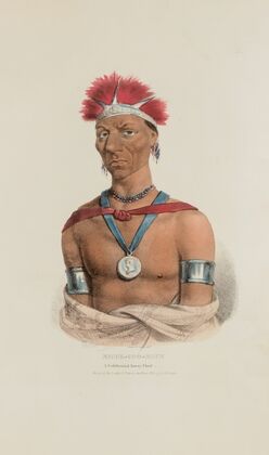 MAUCK-COOMAUN; A Celebrated Ioway Chief (1835) — size preview