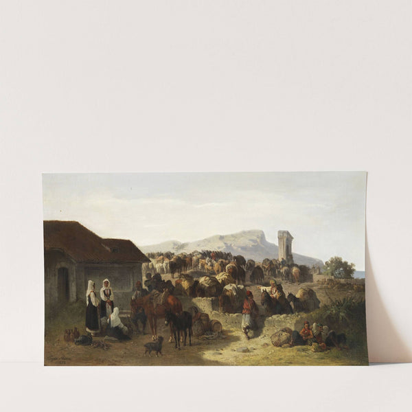 Maultierkarawane (1873) by Eugen Adam