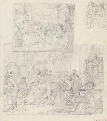 Maximilian I, Holy Roman Emperor and Mary of Burgundy Visiting the Painter Hans Memling at the Hostpital in Bruges