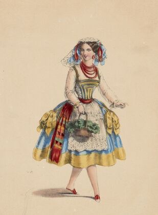 Me. Cérito, rôle de Fénella dans La muette de Portici (3e. acte) (1855)